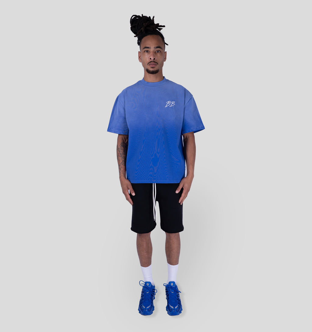 BRIXTON T-SHIRT - COBALT/WHITE