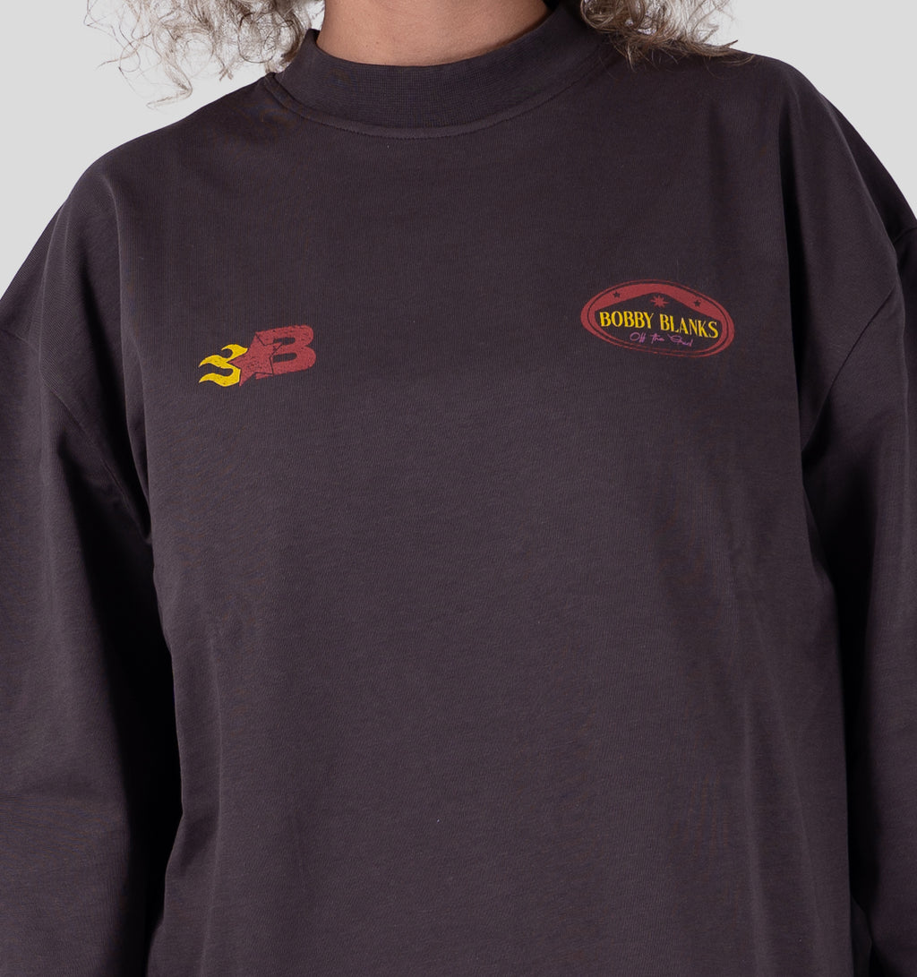 CREST LONGSLEEVE - BROWN/RED