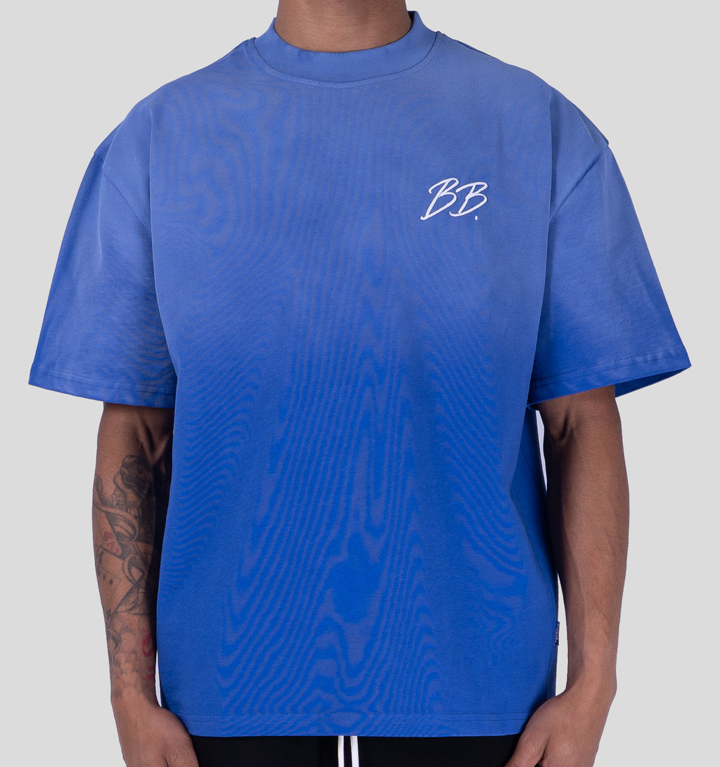 BRIXTON T-SHIRT - COBALT/WHITE