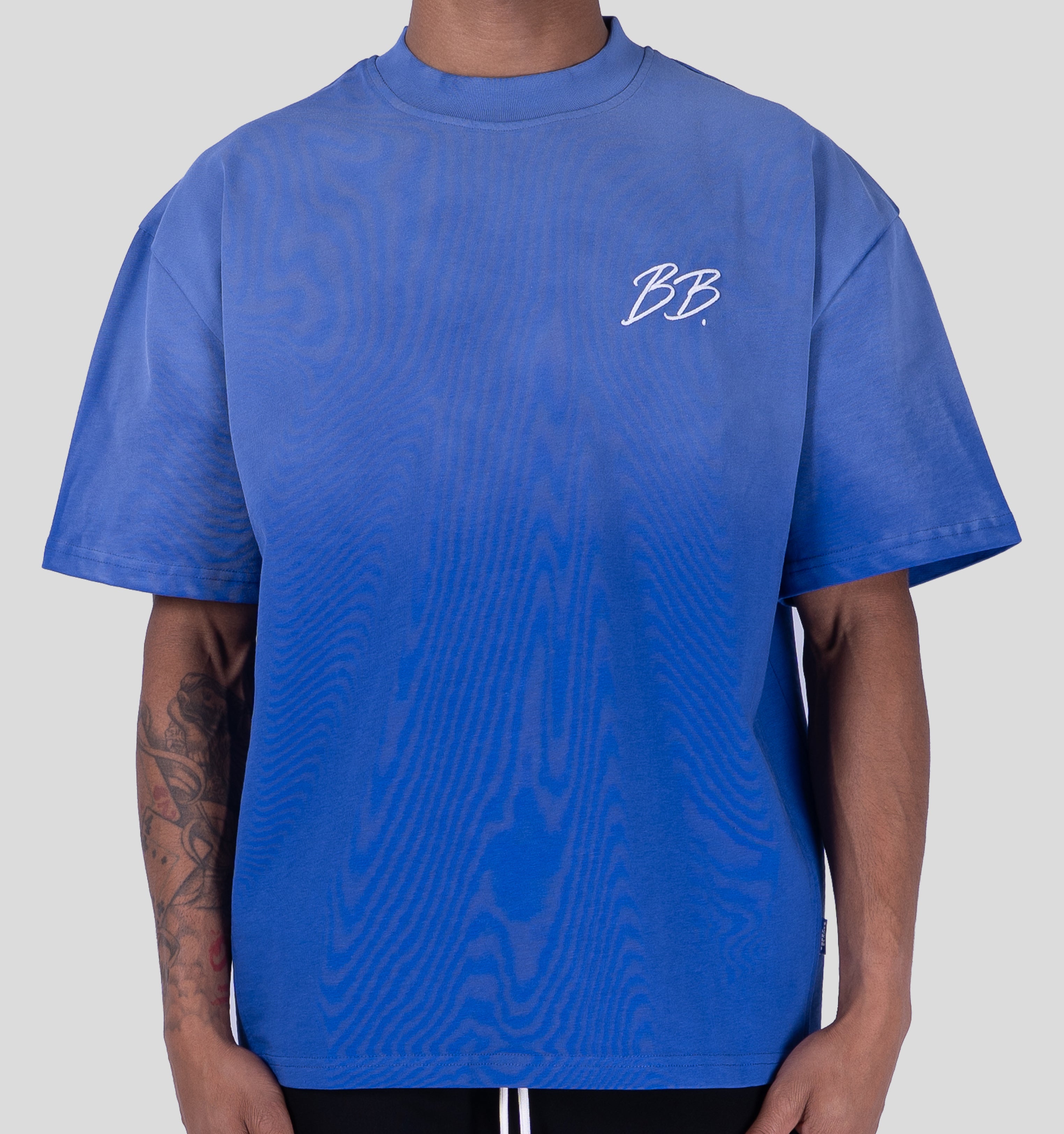 BRIXTON T-SHIRT - COBALT/WHITE