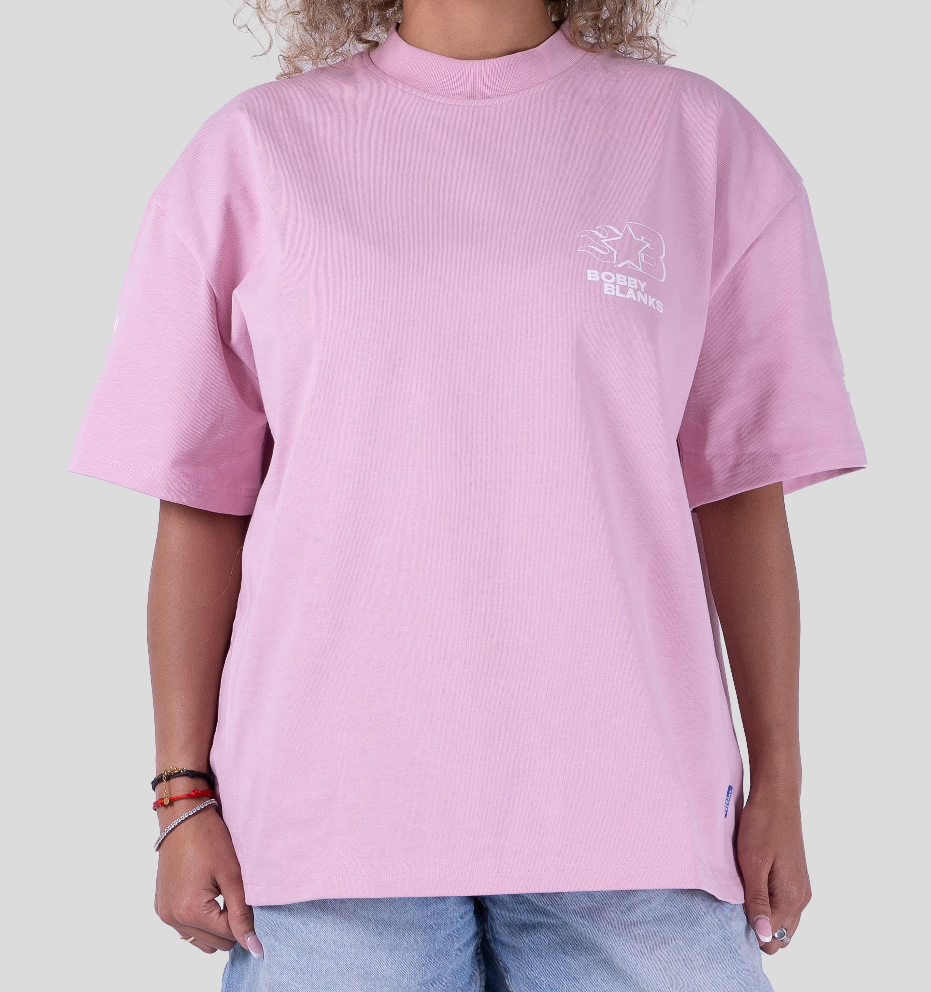 OXFORD T-SHIRT - PINK/WHITE