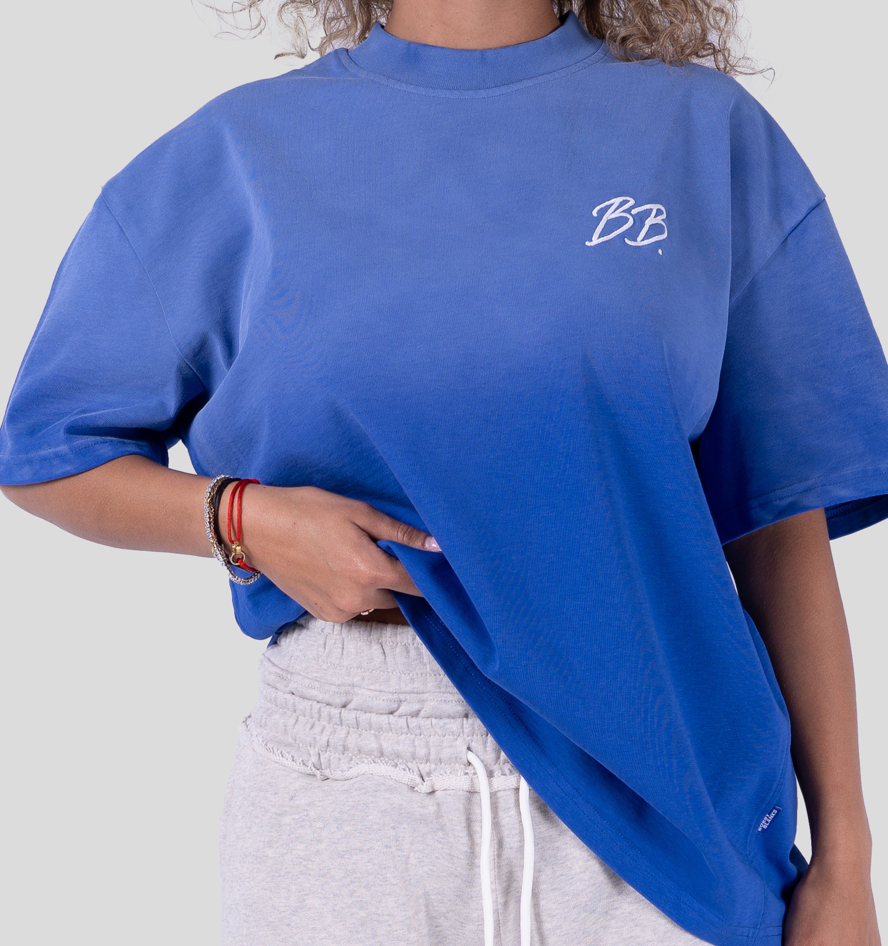 BRIXTON T-SHIRT - COBALT/WHITE