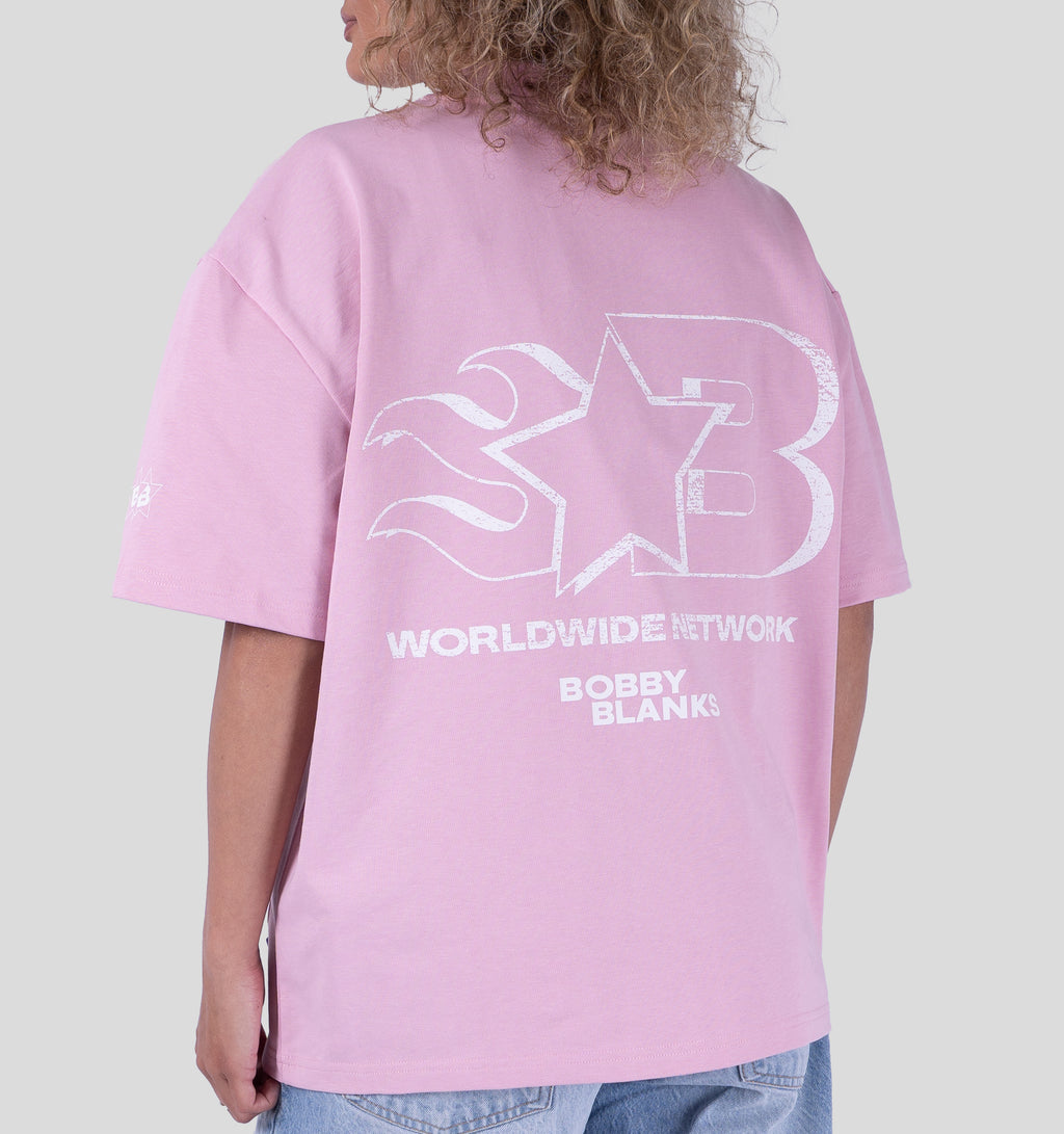 OXFORD T-SHIRT - PINK/WHITE