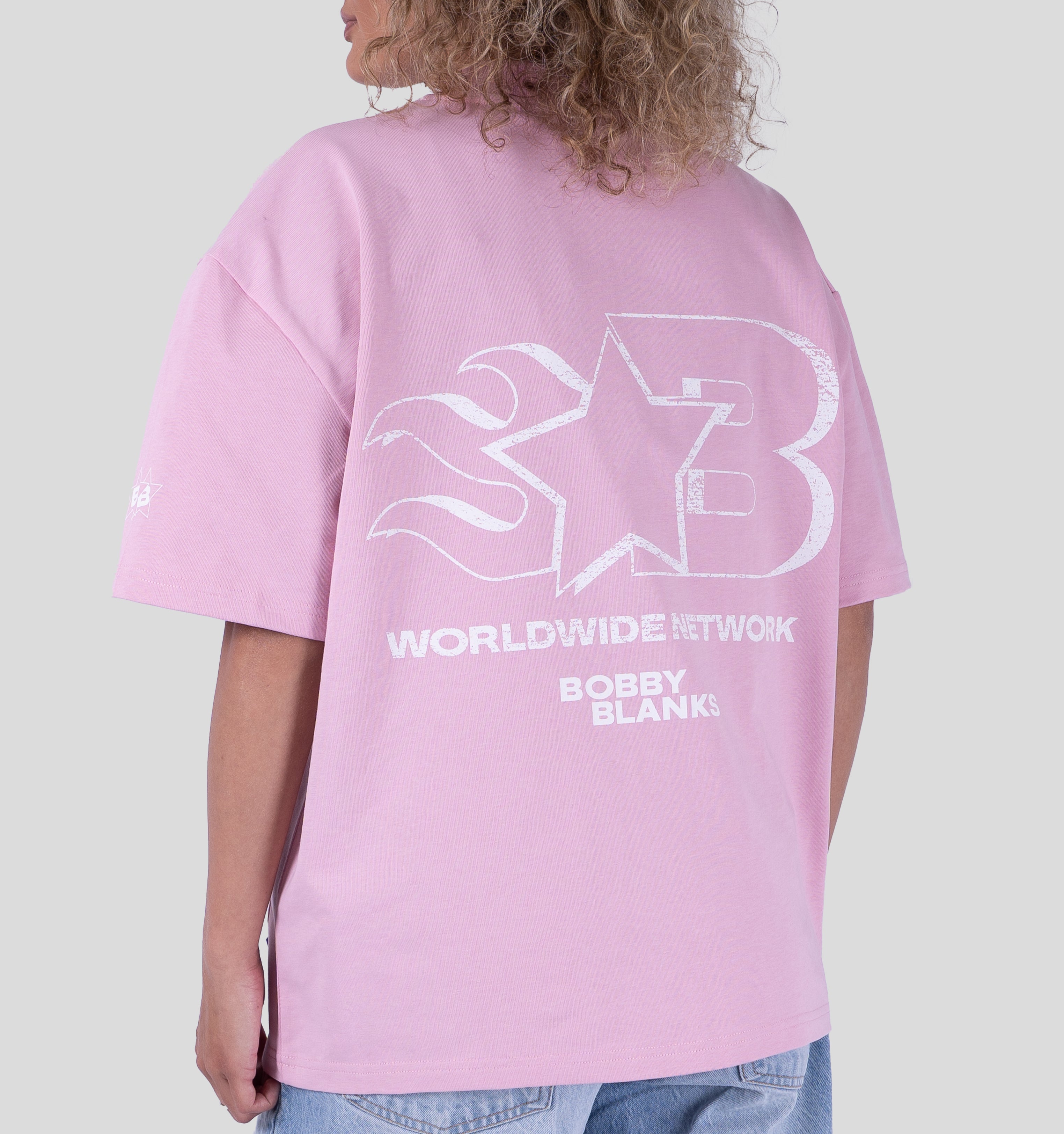 OXFORD T-SHIRT - PINK/WHITE