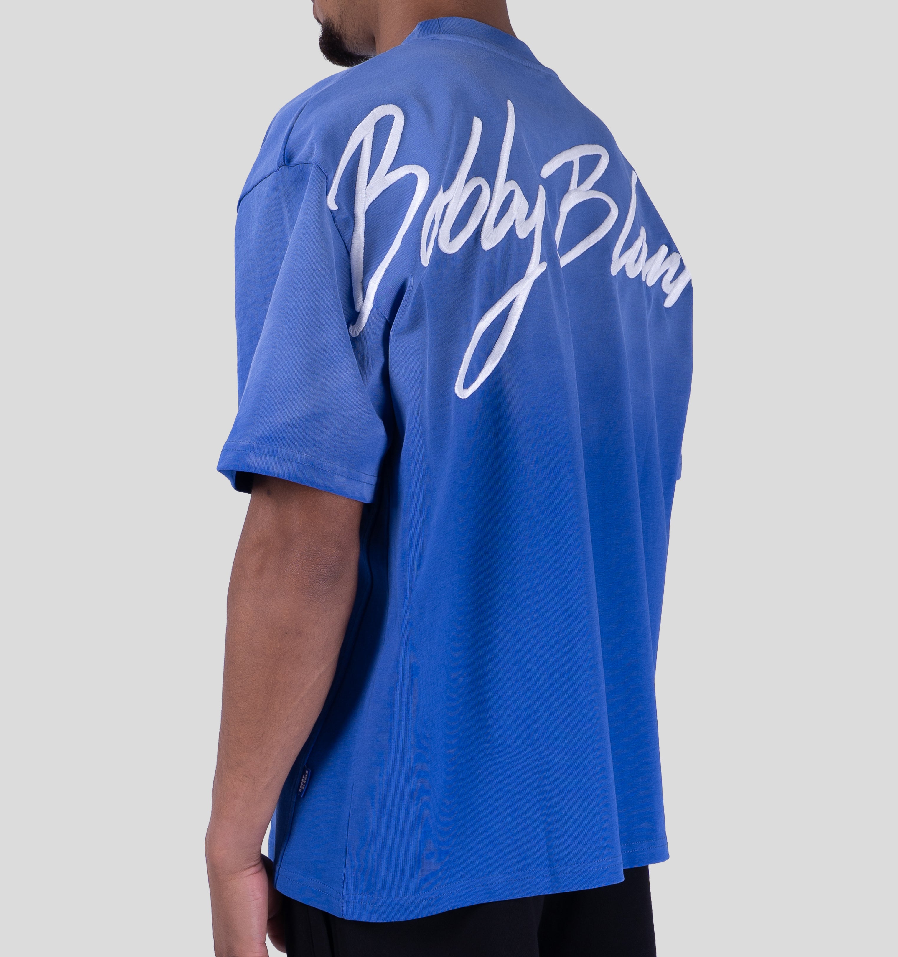 BRIXTON T-SHIRT - COBALT/WHITE