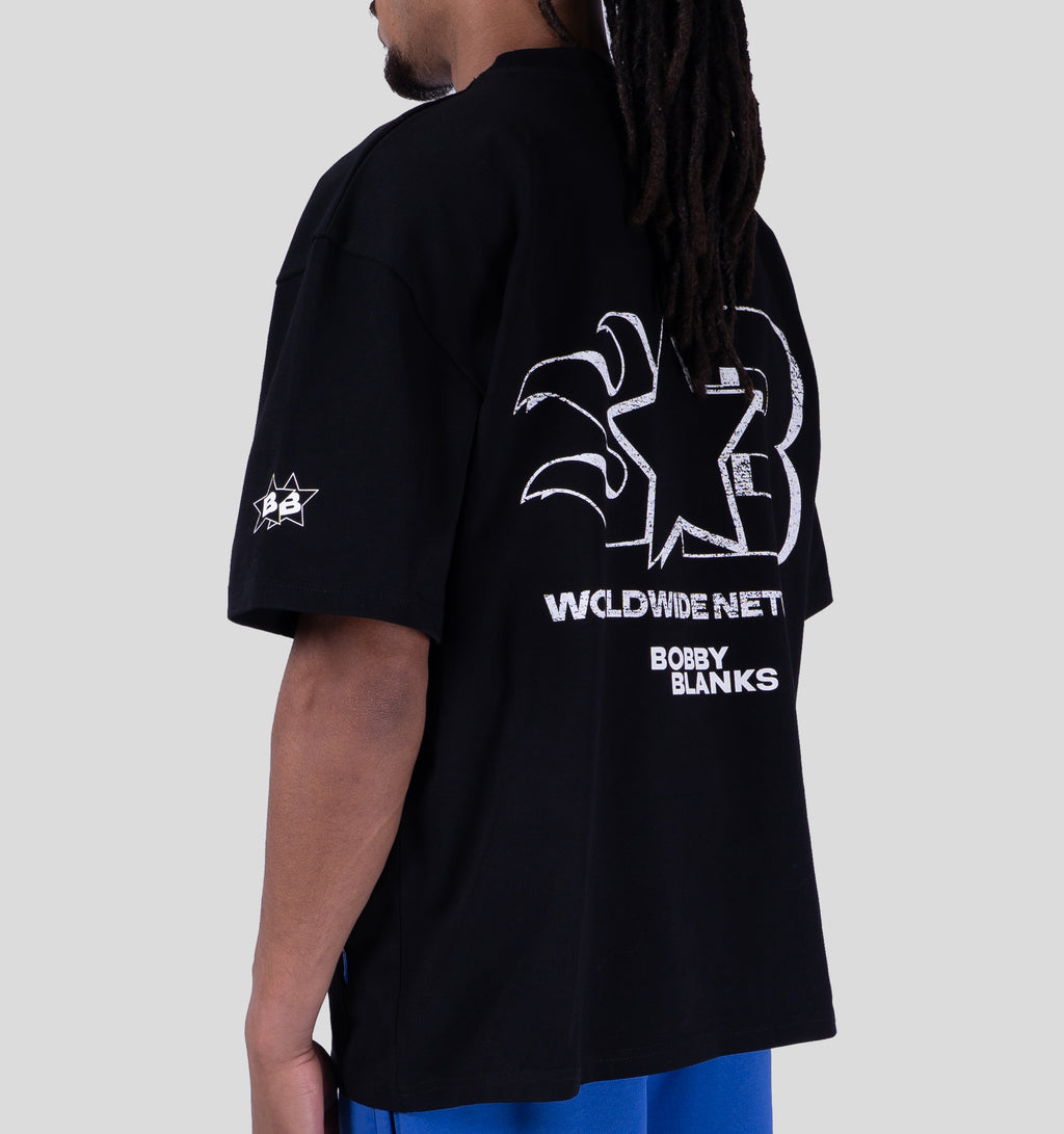OXFORD T-SHIRT - BLACK/WHITE