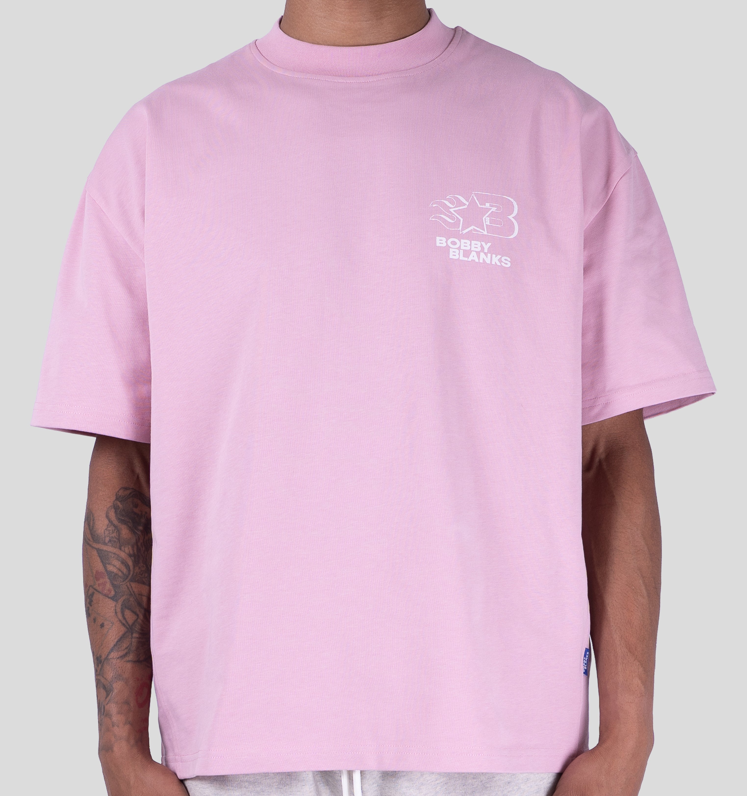 OXFORD T-SHIRT - PINK/WHITE