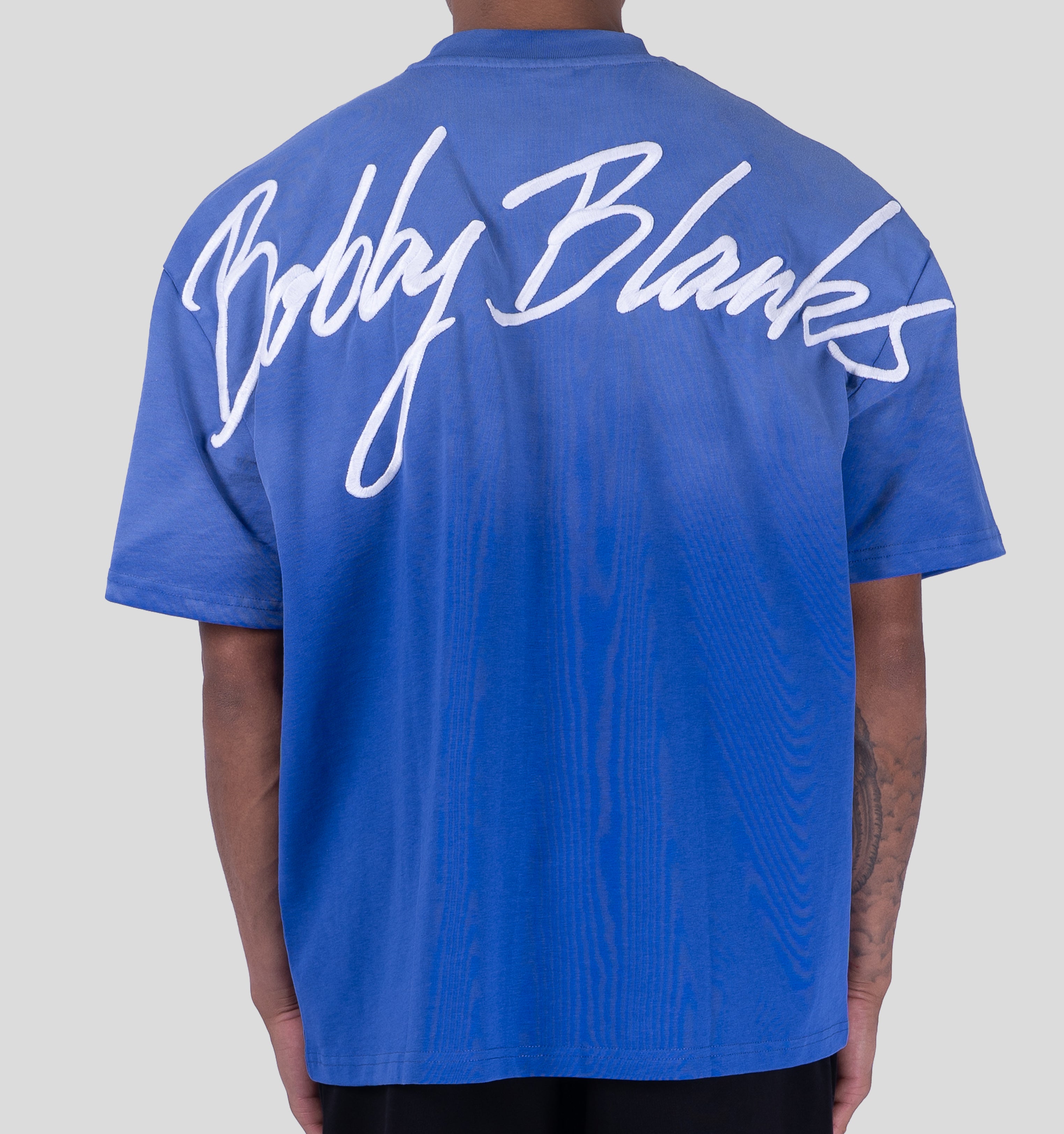 BRIXTON T-SHIRT - COBALT/WHITE
