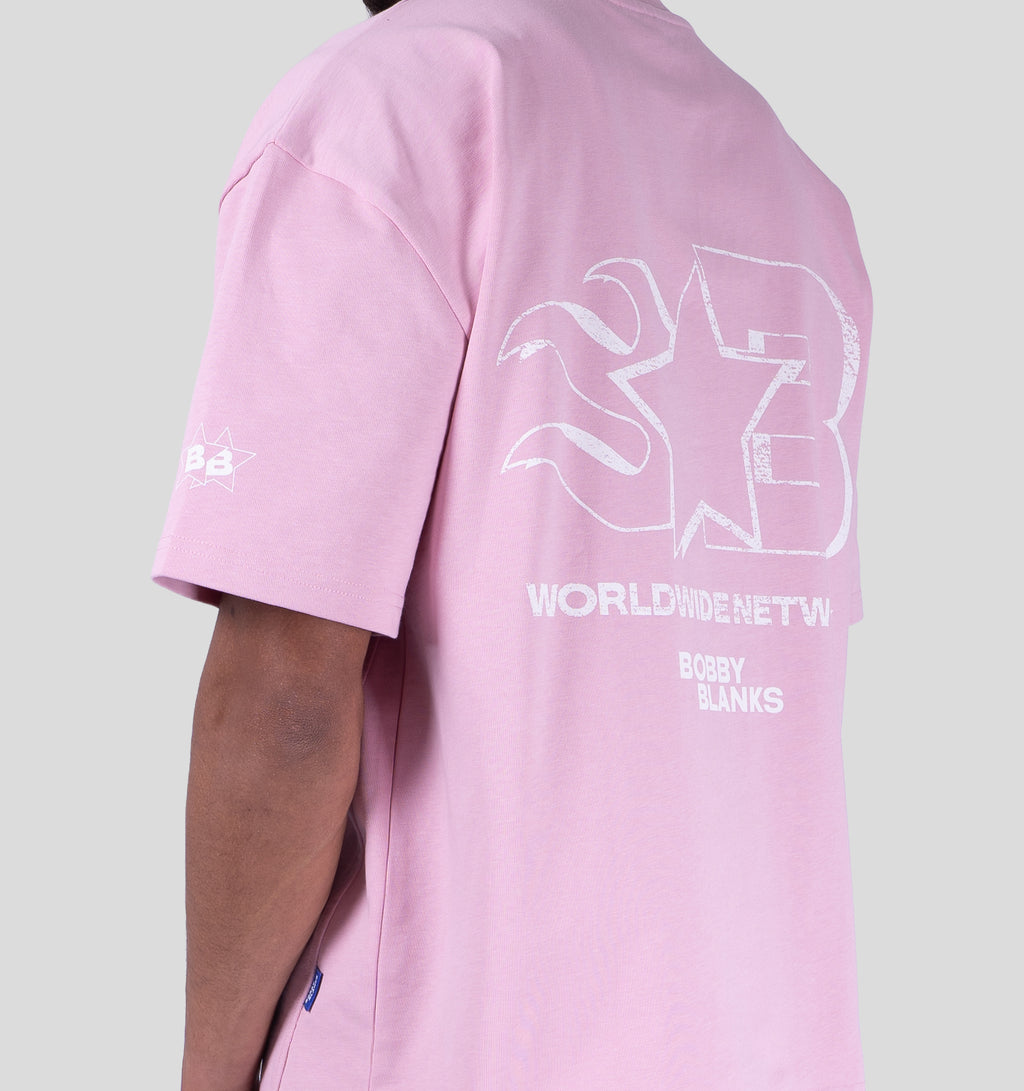 OXFORD T-SHIRT - PINK/WHITE