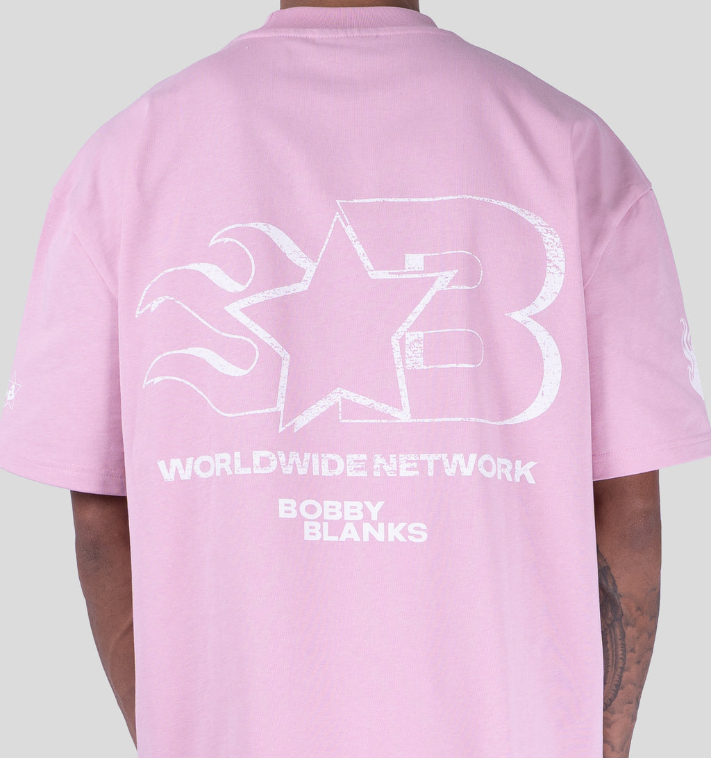 OXFORD T-SHIRT - PINK/WHITE