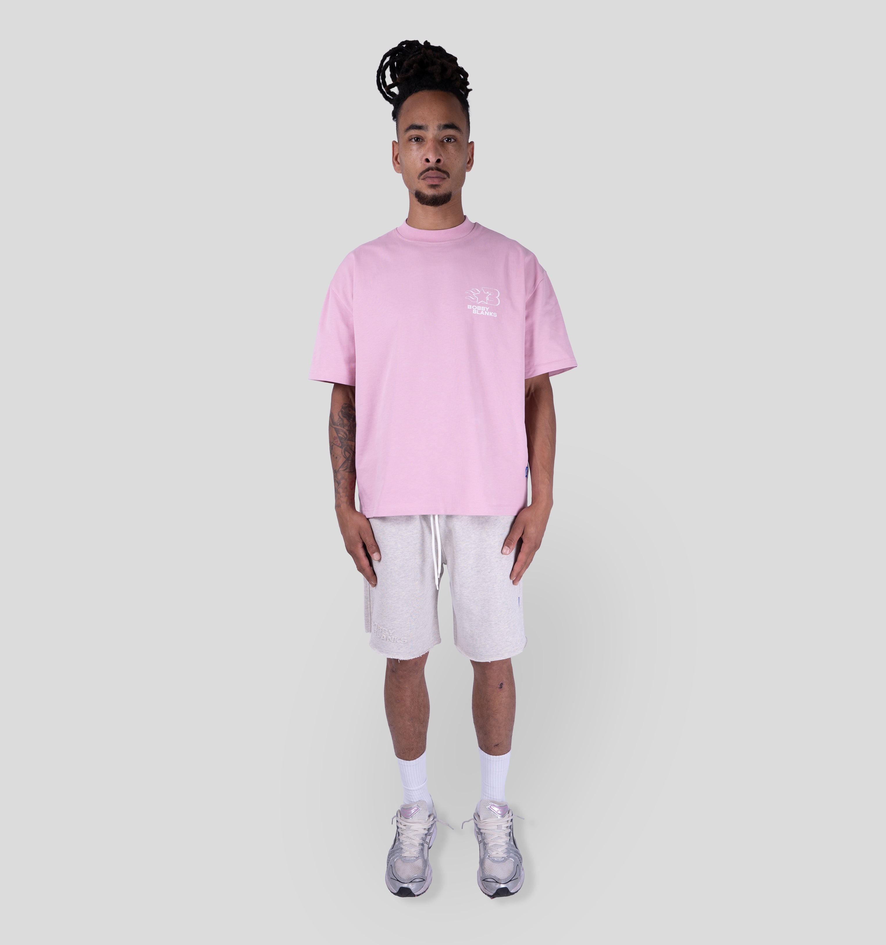 OXFORD T-SHIRT - PINK/WHITE