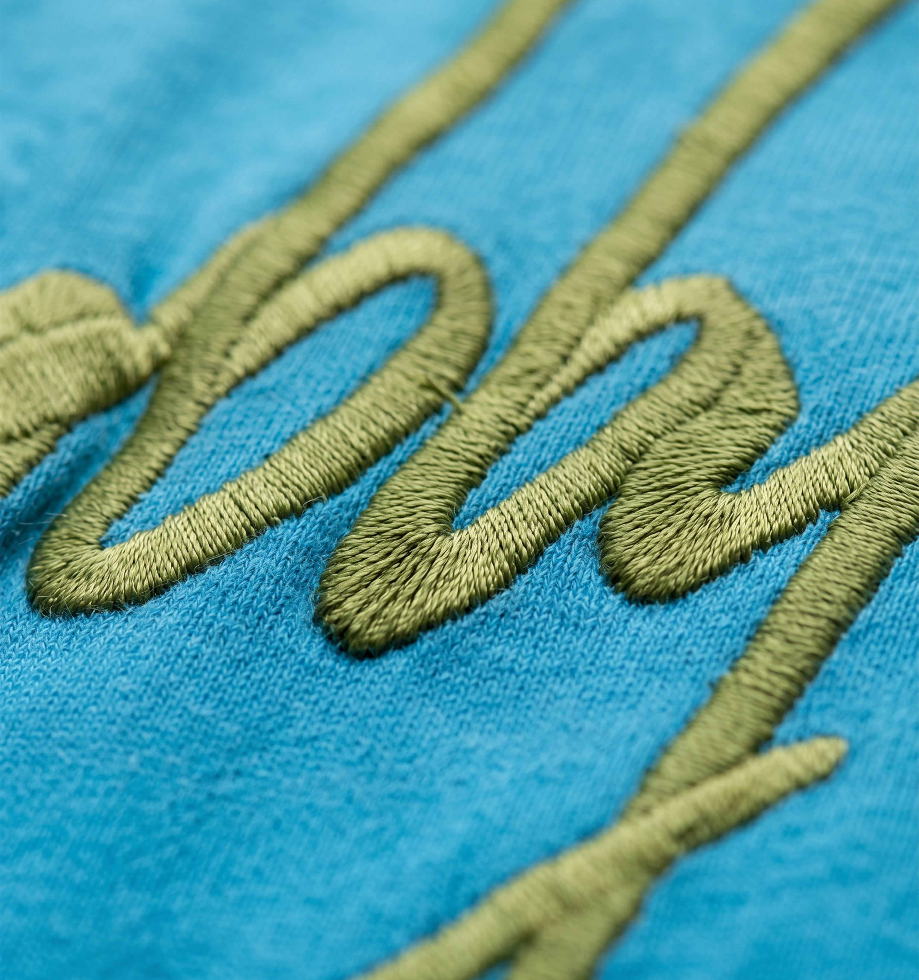 BRIXTON T-SHIRT - AQUA/CHARTREUSE